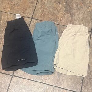 Columbia Kids Shorts - Black, Blue, and Tan